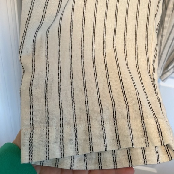 NWT Women’s XL Gap 55% Linen Easy Pant mid rise elastic drawstring ankle length - Picture 8 of 9